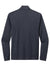 Sport-Tek ST469 Mens Endeavor Moisture Wicking 1/4 Zip Sweatshirt Heather Deep Navy Blue Flat Back