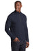 Sport-Tek ST469 Mens Endeavor Moisture Wicking 1/4 Zip Sweatshirt Heather Deep Navy Blue Model 3q