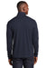 Sport-Tek ST469 Mens Endeavor Moisture Wicking 1/4 Zip Sweatshirt Heather Deep Navy Blue Model Back