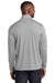 Sport-Tek ST469 Mens Endeavor Moisture Wicking 1/4 Zip Sweatshirt Heather Light Grey Model Back