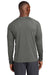 Sport-Tek ST470LS Mens Rashguard Moisture Wicking Long Sleeve Crewneck T-Shirt Dark Smoke Grey Model Back