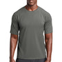 Sport-Tek Mens Rashguard Moisture Wicking Short Sleeve Crewneck T-Shirt - Dark Smoke Grey