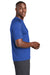 Sport-Tek ST470 Mens Rashguard Moisture Wicking Short Sleeve Crewneck T-Shirt True Royal Blue Model Side