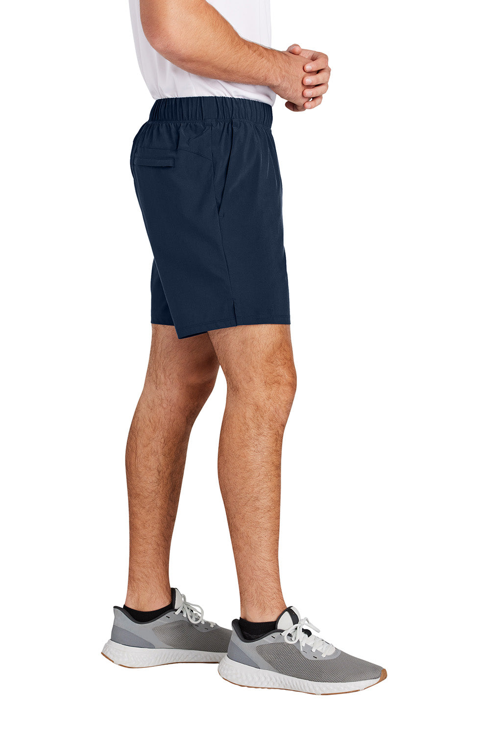 Sport-Tek ST485 Mens Repeat Shorts w/ Pockets True Navy Blue Model Side