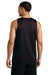 Sport-Tek ST5000 Mens PosiCharge Reversible Mesh Tank Top Black/Deep Red Model Back