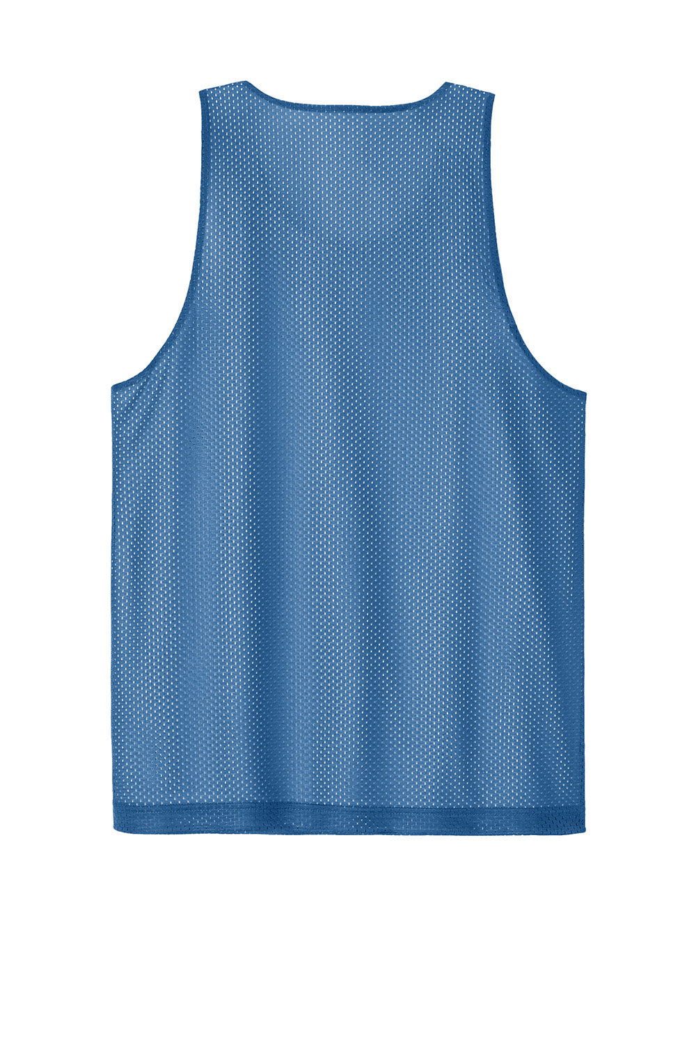 Sport-Tek ST5000 Mens PosiCharge Reversible Mesh Tank Top Carolina Blue/White Flat Back