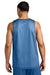 Sport-Tek ST5000 Mens PosiCharge Reversible Mesh Tank Top Carolina Blue/White Model Back