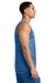 Sport-Tek ST5000 Mens PosiCharge Reversible Mesh Tank Top Carolina Blue/White Model Side