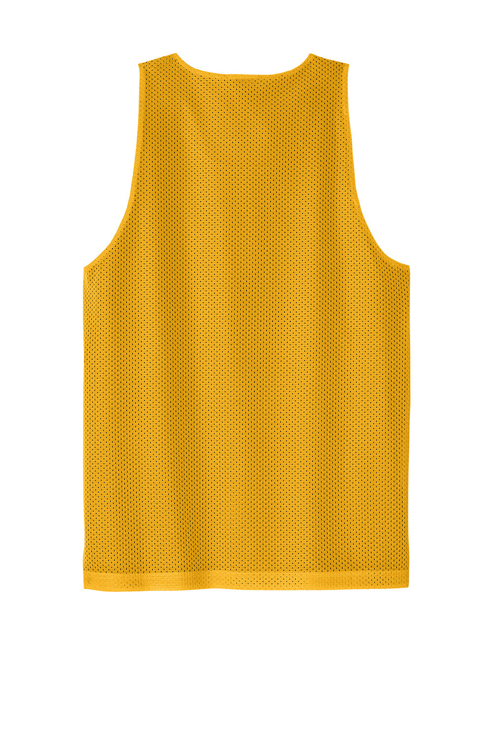 Sport-Tek ST5000 Mens PosiCharge Reversible Mesh Tank Top Gold/Black Flat Back