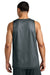 Sport-Tek ST5000 Mens PosiCharge Reversible Mesh Tank Top Iron Grey/White Model Back