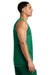 Sport-Tek ST5000 Mens PosiCharge Reversible Mesh Tank Top Kelly Green/White Model Side