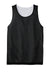 Sport-Tek ST500 Mens Reversible Mesh Moisture Wicking Tank Top Black Flat Front