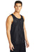 Sport-Tek ST500 Mens Reversible Mesh Moisture Wicking Tank Top Black Model 3q