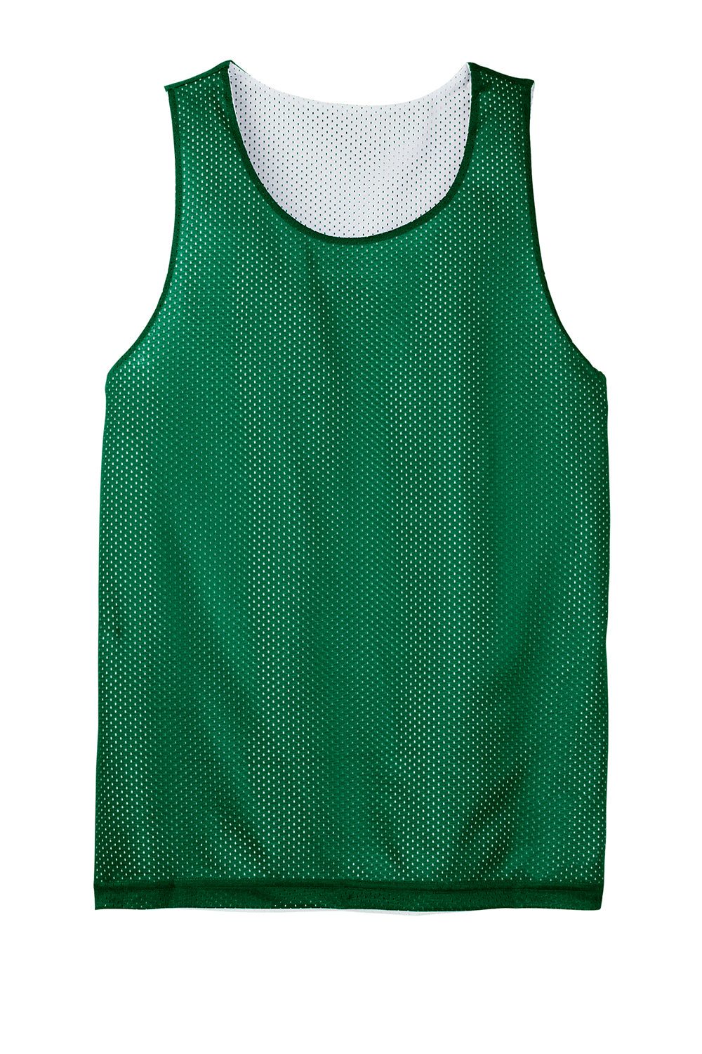 Sport-Tek ST500 Mens Reversible Mesh Moisture Wicking Tank Top Kelly Green Flat Front