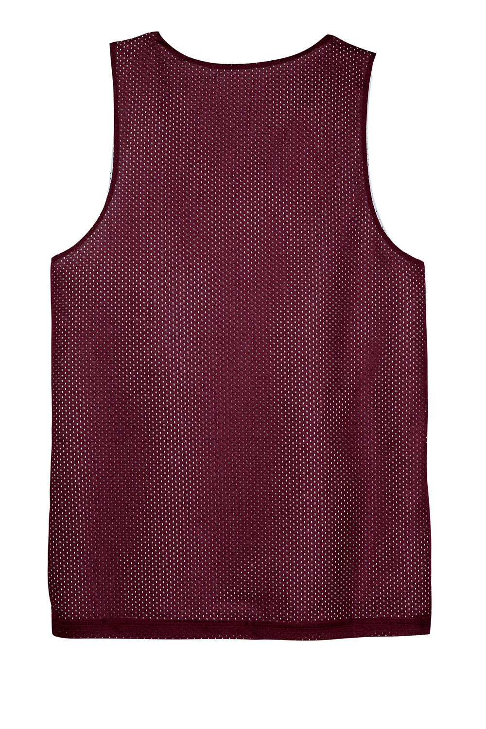 Sport-Tek ST500 Mens Reversible Mesh Moisture Wicking Tank Top Maroon Flat Back