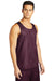 Sport-Tek ST500 Mens Reversible Mesh Moisture Wicking Tank Top Maroon Model 3q