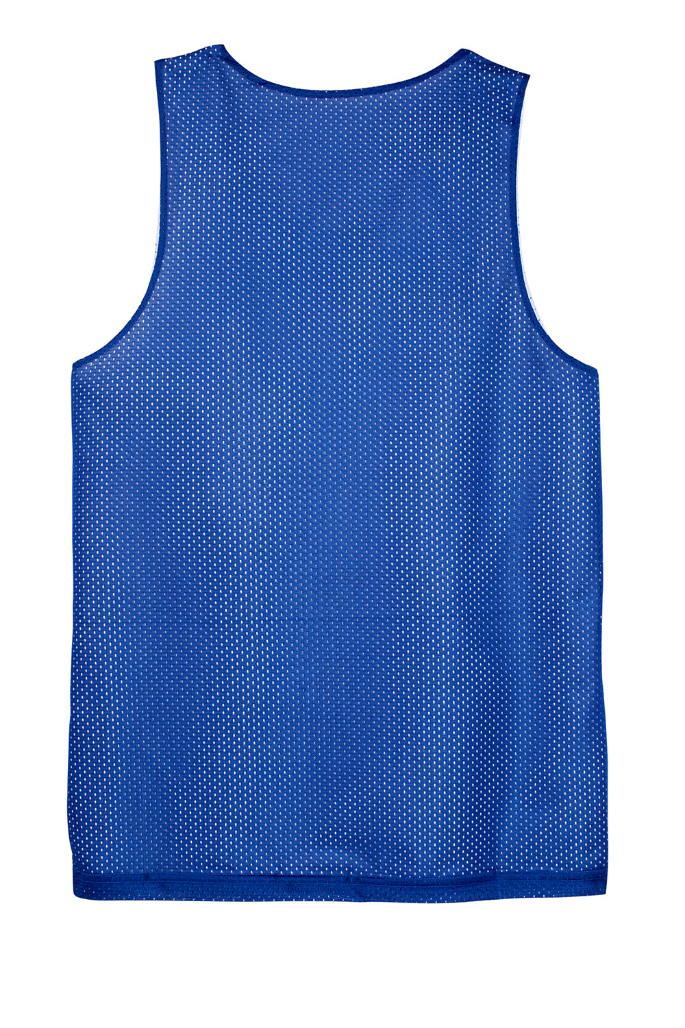 Sport-Tek ST500 Mens Reversible Mesh Moisture Wicking Tank Top True Royal Blue Flat Back