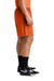 Sport-Tek ST5100 Mens PosiCharge Mesh Athletic Shorts Deep Orange Model Side