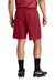 Sport-Tek ST5100 Mens PosiCharge Mesh Athletic Shorts Deep Red Model Back