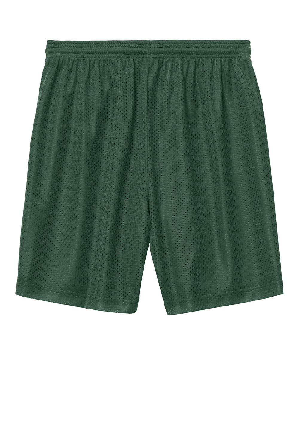 Sport-Tek ST5100 Mens PosiCharge Mesh Athletic Shorts Forest Green Flat Back