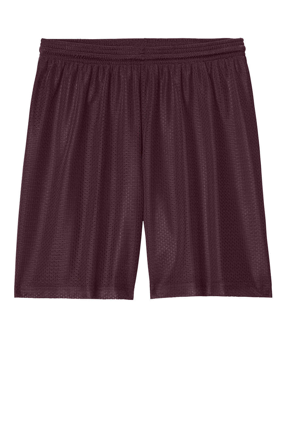 Sport-Tek ST5100 Mens PosiCharge Mesh Athletic Shorts Maroon Flat Front