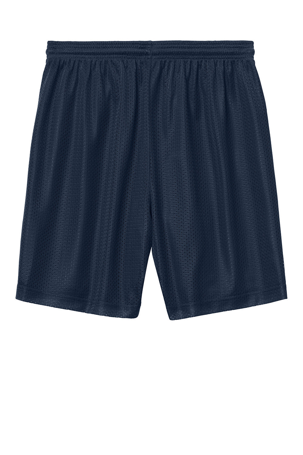 Sport-Tek ST5100 Mens PosiCharge Mesh Athletic Shorts True Navy Blue Flat Back