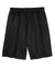 Sport-Tek ST510 Mens Moisture Wicking Classic Mesh Shorts Black Flat Back