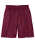 Sport-Tek ST510 Mens Moisture Wicking Classic Mesh Shorts Maroon Flat Front