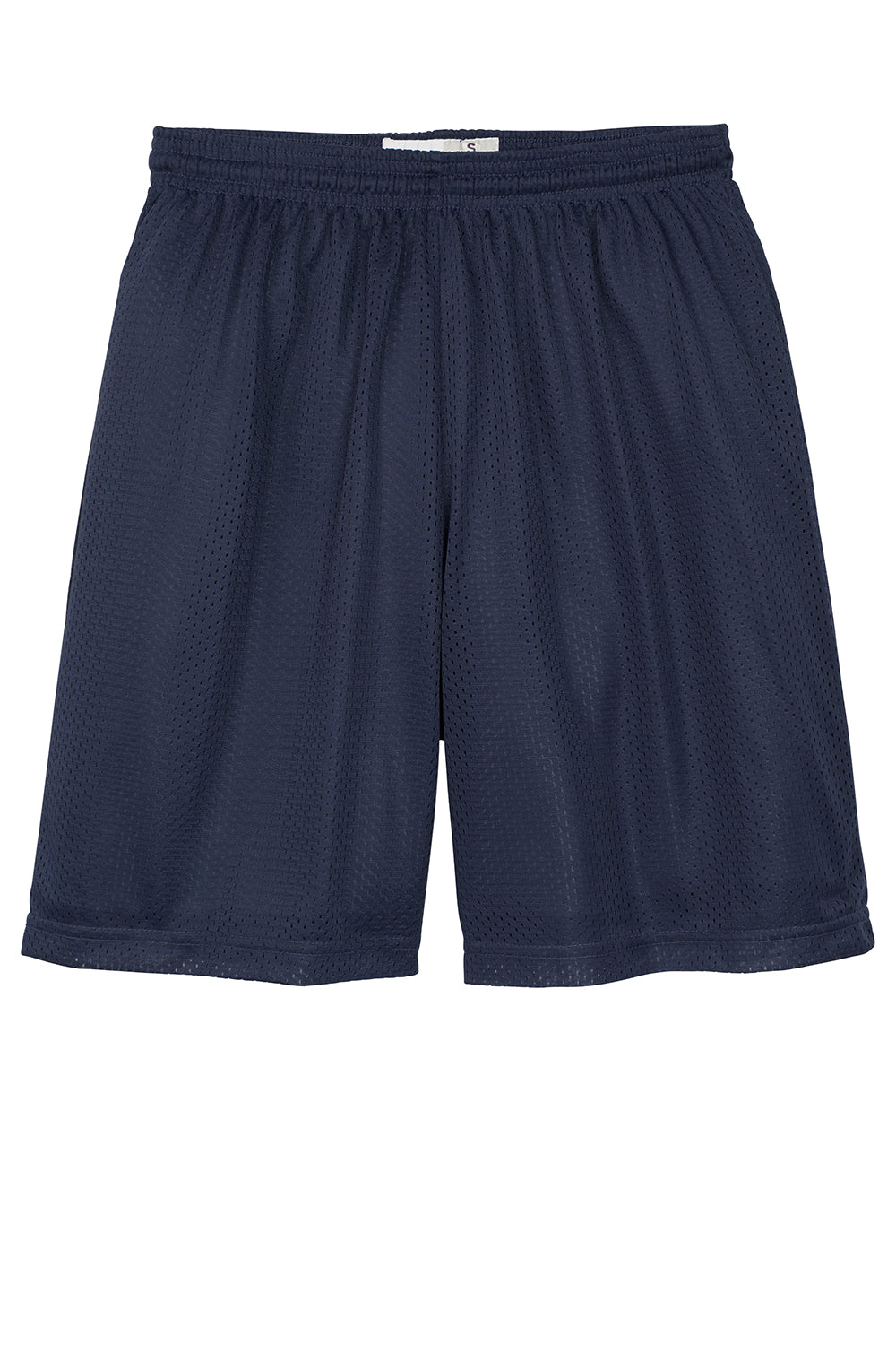 Sport-Tek ST510 Mens Moisture Wicking Classic Mesh Shorts True Navy Blue Flat Front