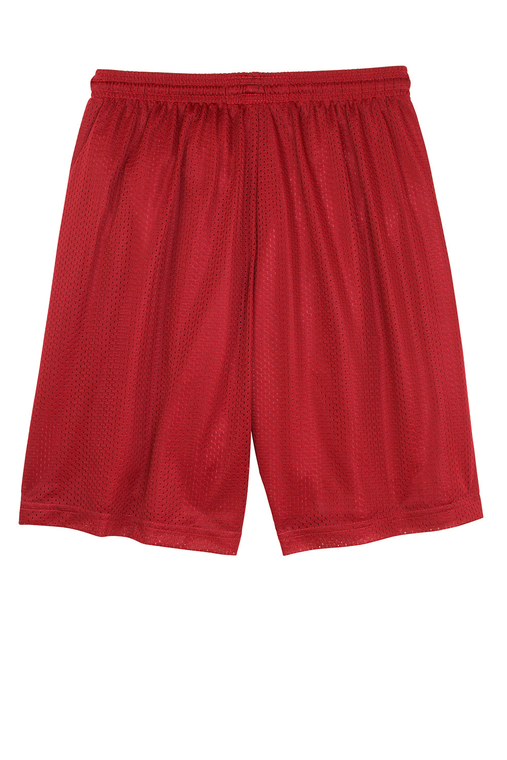 Sport-Tek ST510 Mens Moisture Wicking Classic Mesh Shorts True Red Flat Back