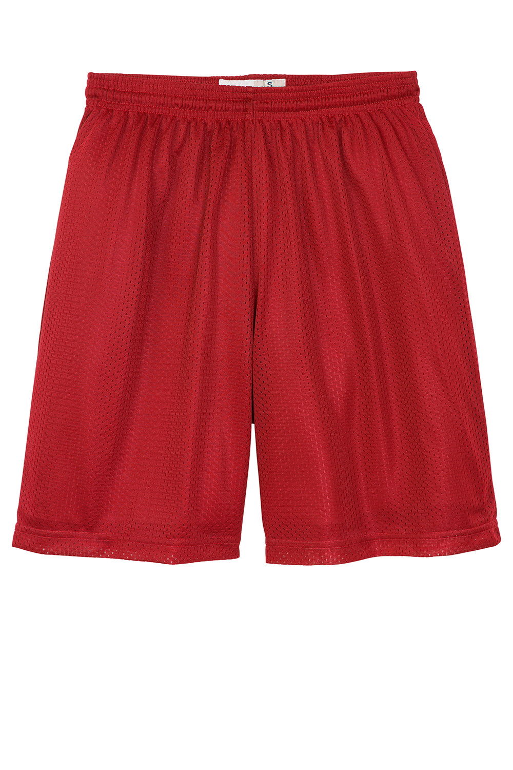 Sport-Tek ST510 Mens Moisture Wicking Classic Mesh Shorts True Red Flat Front