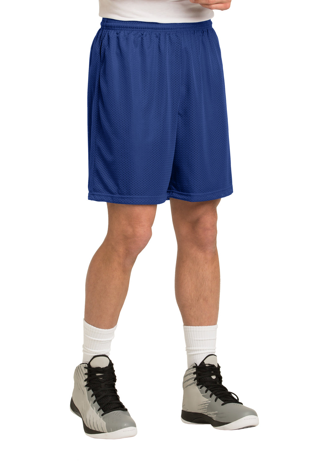 Sport-Tek ST510 Mens Moisture Wicking Classic Mesh Shorts True Royal Blue Model 3q