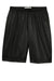 Sport-Tek ST515 Mens Moisture Wicking Classic Mesh Long Shorts Black Flat Front