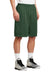 Sport-Tek ST515 Mens Moisture Wicking Classic Mesh Long Shorts Forest Green Model 3q