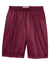 Sport-Tek ST515 Mens Moisture Wicking Classic Mesh Long Shorts Maroon Flat Front