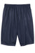 Sport-Tek ST515 Mens Moisture Wicking Classic Mesh Long Shorts True Navy Blue Flat Back