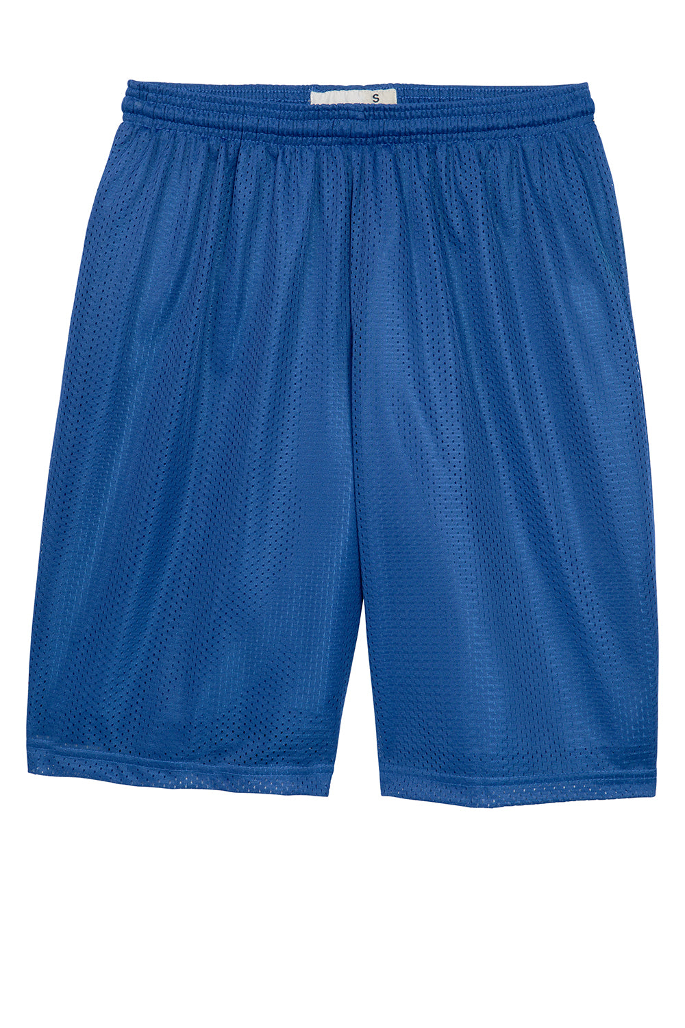 Sport-Tek ST515 Mens Moisture Wicking Classic Mesh Long Shorts True Royal Blue Flat Front