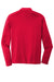 Sport-Tek ST520LS Mens Moisture Wicking Long Sleeve Polo Shirt True Red Flat Back