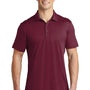 Sport-Tek Mens Moisture Wicking Short Sleeve Polo Shirt - Cardinal Red