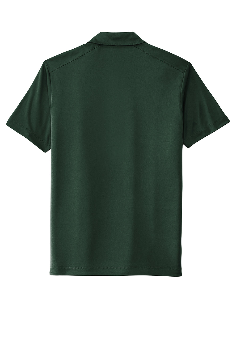 Sport-Tek ST520 Mens Moisture Wicking Short Sleeve Polo Shirt Forest Green Flat Back