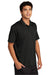 Sport-Tek ST530 Mens Strive Moisture Wicking Short Sleeve Polo Shirt Black Model 3q