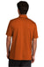 Sport-Tek ST530 Mens Strive Moisture Wicking Short Sleeve Polo Shirt Texas Orange Model Back