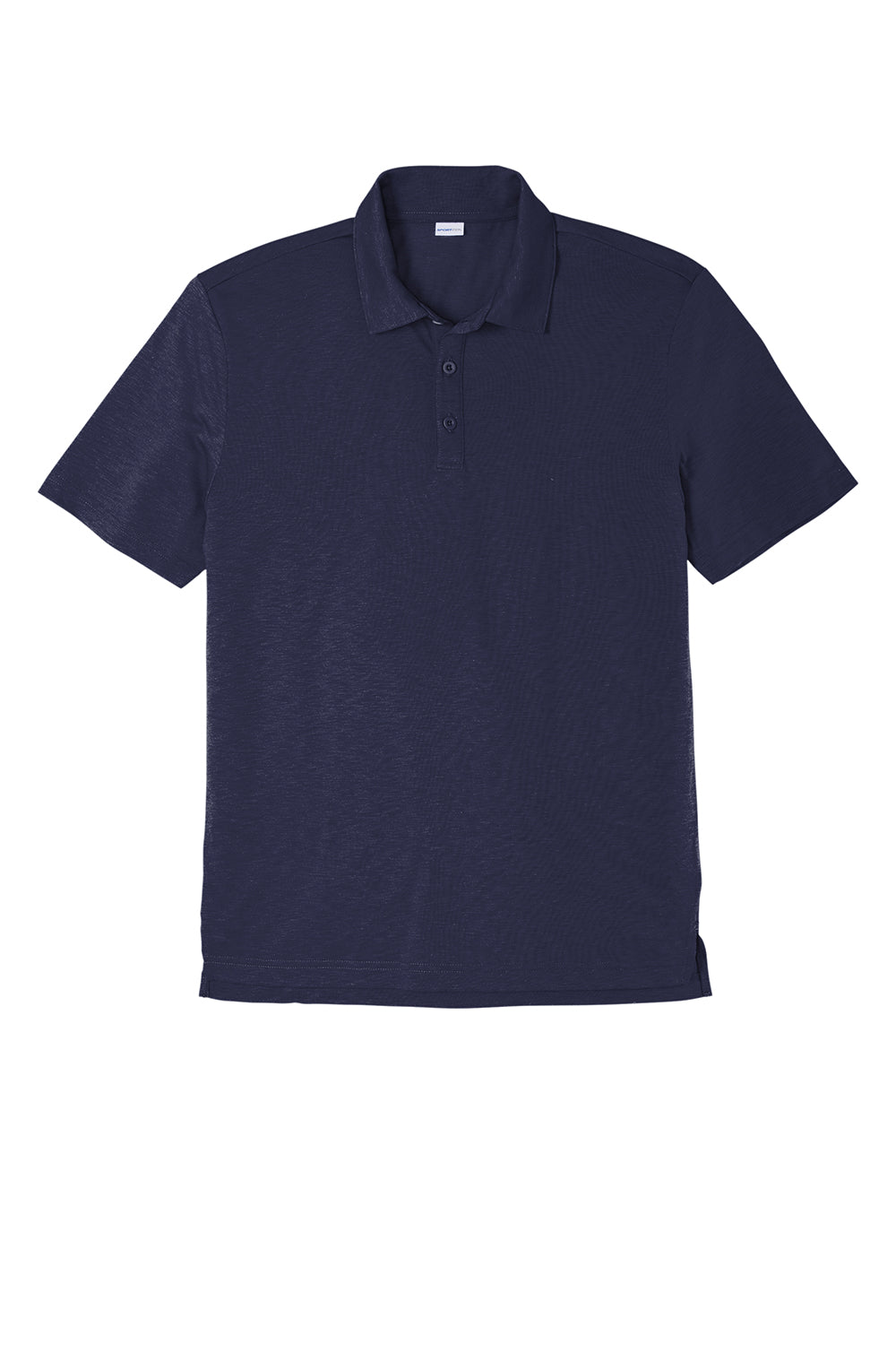 Sport-Tek ST530 Mens Strive Moisture Wicking Short Sleeve Polo Shirt True Navy Blue Flat Front