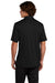 Sport-Tek ST535 Mens Sideline Moisture Wicking Short Sleeve Polo Shirt Black Model Back