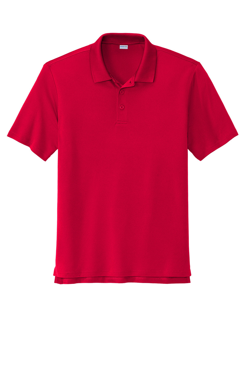 Sport-Tek ST535 Mens Sideline Moisture Wicking Short Sleeve Polo Shirt Deep Red Flat Front