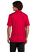 Sport-Tek ST535 Mens Sideline Moisture Wicking Short Sleeve Polo Shirt Deep Red Model Back