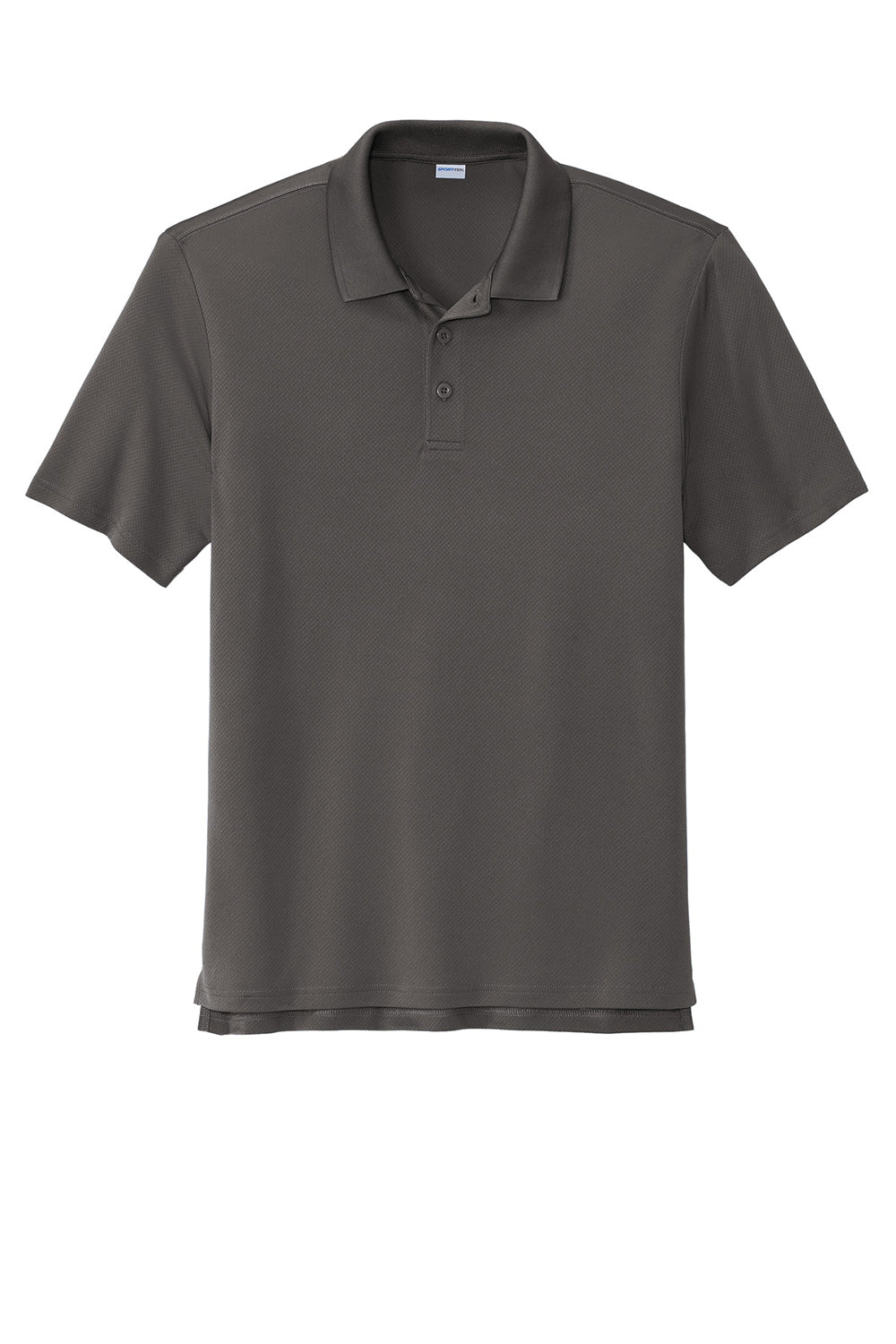 Sport-Tek ST535 Mens Sideline Moisture Wicking Short Sleeve Polo Shirt Graphite Grey Flat Front