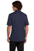 Sport-Tek ST535 Mens Sideline Moisture Wicking Short Sleeve Polo Shirt True Navy Blue Model Back