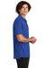 Sport-Tek ST535 Mens Sideline Moisture Wicking Short Sleeve Polo Shirt True Royal Blue Model Side