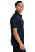 Sport-Tek ST550 Mens Competitor Moisture Wicking Short Sleeve Polo Shirt True Navy Blue Model Side